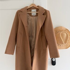 Abercrombie & Fitch Dad Wool Blend Coat